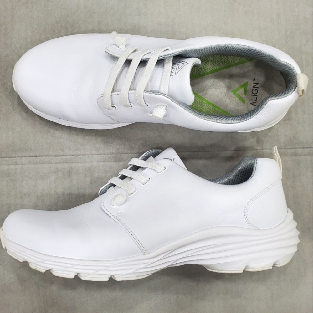 Align Velocity nurse mate nursing shoes women's 11 white leather lightweight